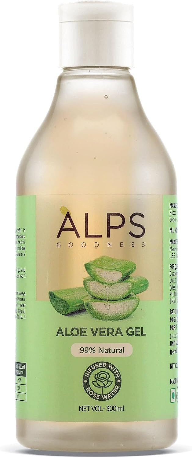 Alps Goodness Aloe Vera Gel with Rose Water, 300ml