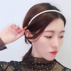 White Headband Hair Accessory for Girls with Pearls - Perfect Gift