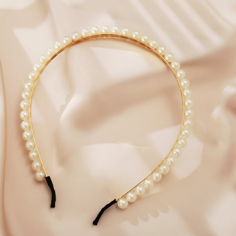 White Pearl Headband Hair Accessory for Girls - Perfect Gift