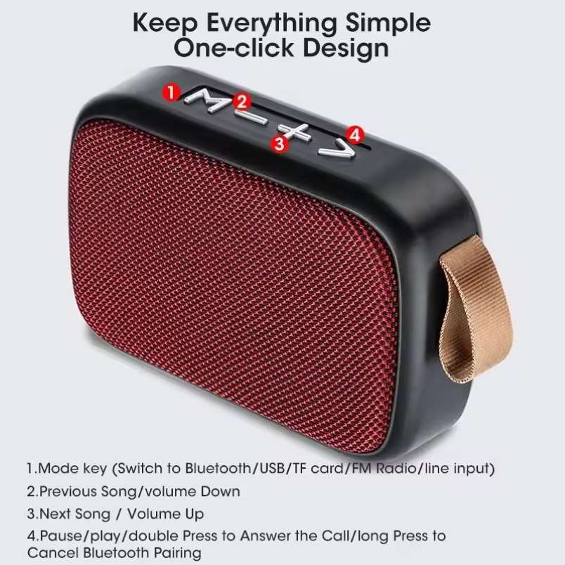 Wireless Bluetooth Mini Speaker – Portable Outdoor Subwoofer for Home & Travel