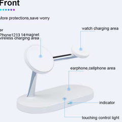 3-in-1 Wireless Charging Stand – Fast Charger for iPhone, Apple Watch & AirPods