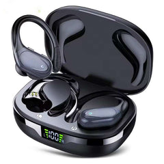 Wireless Sport Bluetooth Earbuds – 75H Playtime, Noise Cancelling Mic & LED