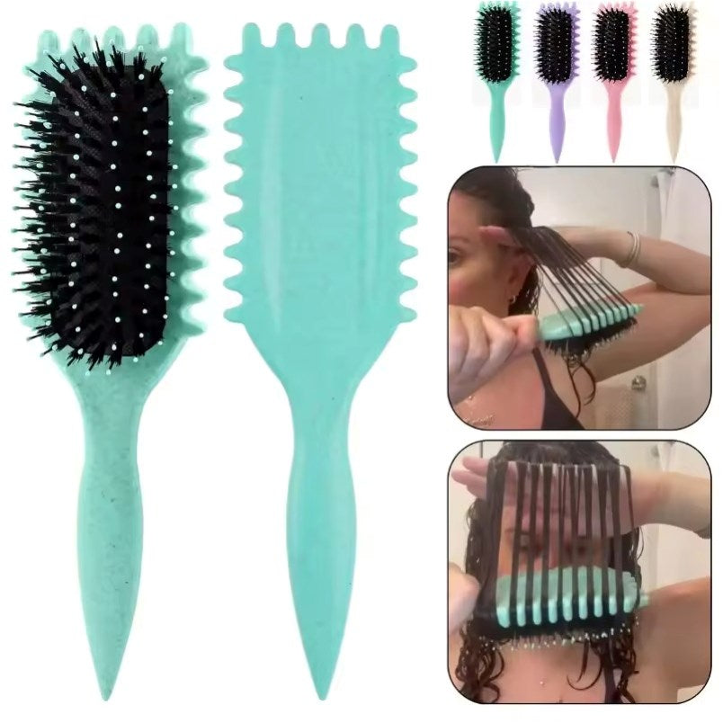 Women's Hollow Hair Comb – Multi-Functional Curly Hair Brush & Scalp Massager