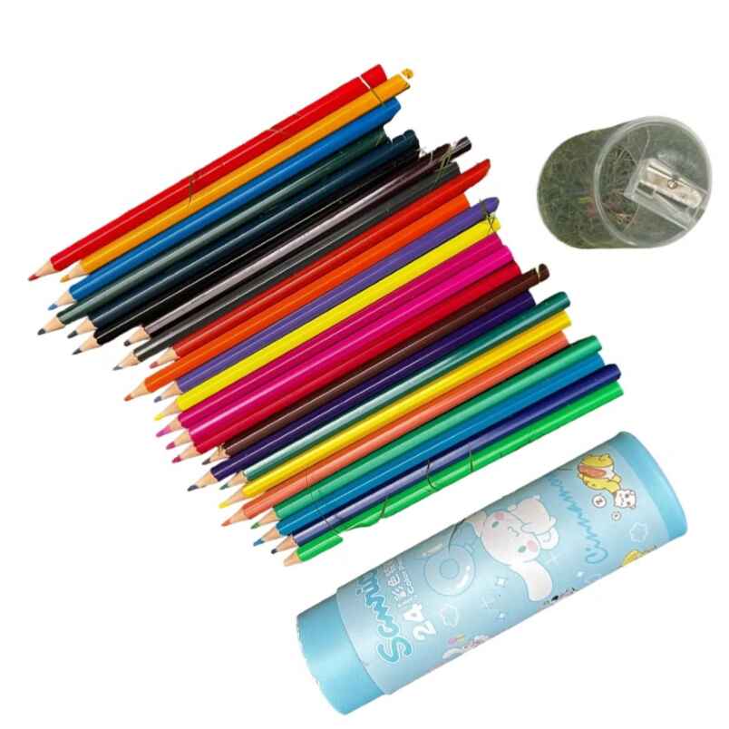 24-Color Premium Colored Pencils Set Assorted
