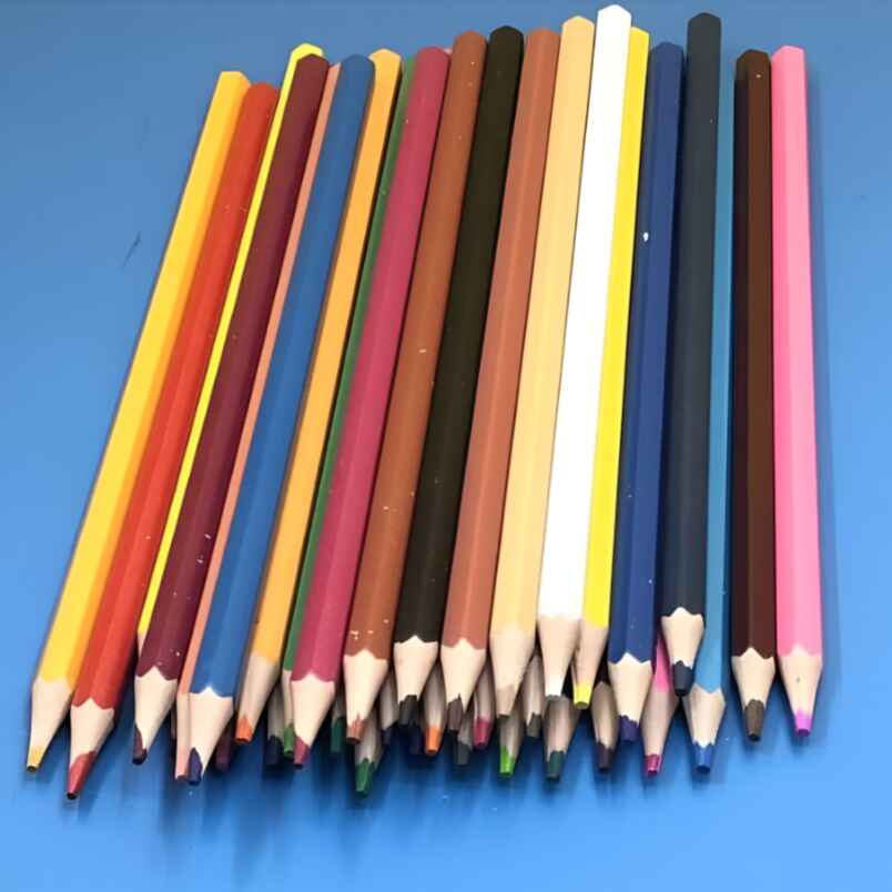 24-Color Premium Colored Pencils Set Assorted
