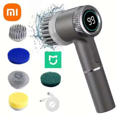 Xiaomi Electric Cleaning Brush – Powerful Multi-Purpose Cleaning with 5 Brush Heads & LED Display