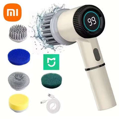 Xiaomi Electric Cleaning Brush – Powerful Multi-Purpose Cleaning with 5 Brush Heads & LED Display