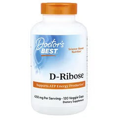 Doctor's Best, D-Ribose , 120 Veggie Caps (850 mg per Cap)