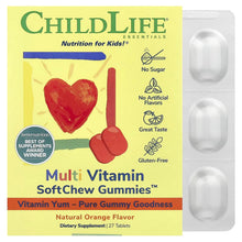 ChildLife Essentials, Essentials, Multivitamin SoftChew Gummies™, Natural Orange, 27 Tablets