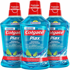 Colgate Plax Peppermint Mint Mouthwash, 500 ml (Pack of 3)