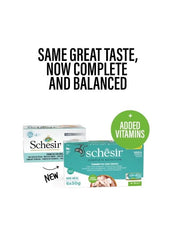 Schesir Complete & Balanced Nutrition Wet Cat Food in Jelly – Tuna with Seabreem, Multi Pack (6 × 50g)