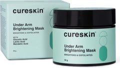 Cureskin Under Arm Brightening Cream Mask with Lactic Acid, Glycolic Acid & Malik Acid | Dark Underarms & Hyperpigmentation | Under Arm Dark Removing Cream, 50 g (Pack of 1)