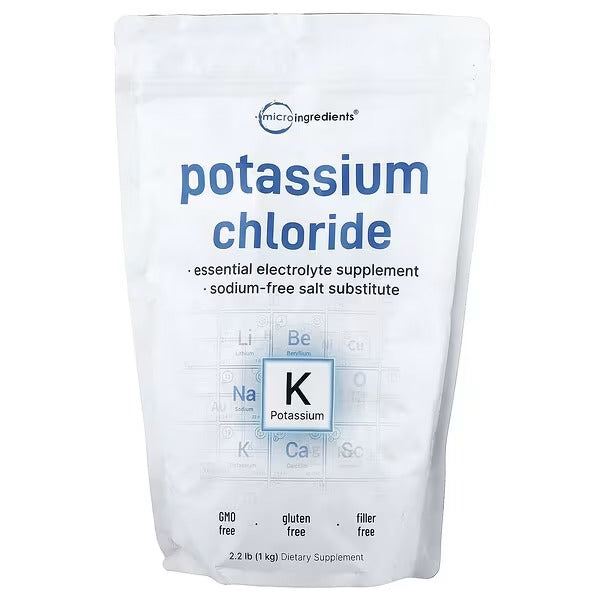 Micro Ingredients, Potassium Chloride, 1 kg (2.2 lb)