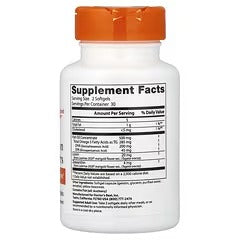 Doctor's BEST Natural Vision Enhancers supplement bottle back label with orange cap