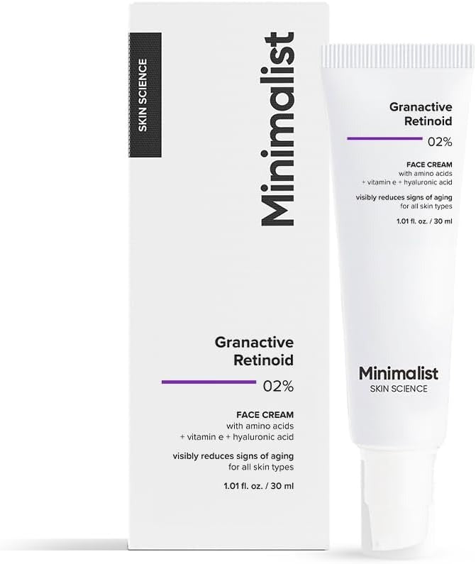 Minimalist 2% Retinoid Anti Aging Cream for Wrinkles & Fine Lines, 30 ml | Super Light Night Face Cream (Emulsion) for Women & Men