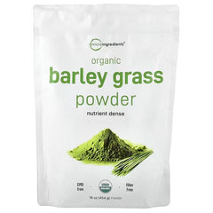 Micro Ingredients, Organic Barley Grass Powder, 454 g (16 oz)