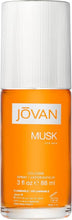 Jovan Musk eau de cologne spray bottle, 88 ml, silver ribbed cap