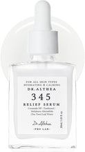 Dr.Althea 345 relief serum bottle with dropper, 30 ml label