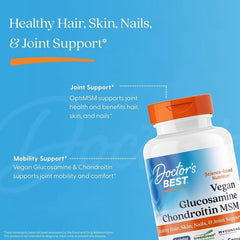 Doctor's Best, Vegan Glucosamine Chondroitin MSM, 120 Veggie Caps