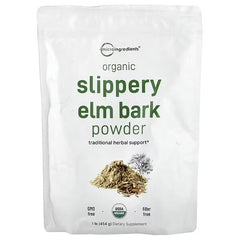 Micro Ingredients, Organic Slippery Elm Bark Powder, 1 lb (454 g)