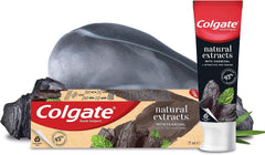 colgate toothpaste natural extracts effective whitening with charcoal natural toothpaste 75ml