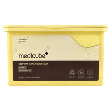 Medicube Deep Vita C daily quick beauty mask container, yellow with 30 sheets label