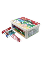 Dog treat lollipop multipack: tub container and wrapped chicken & milk stick
