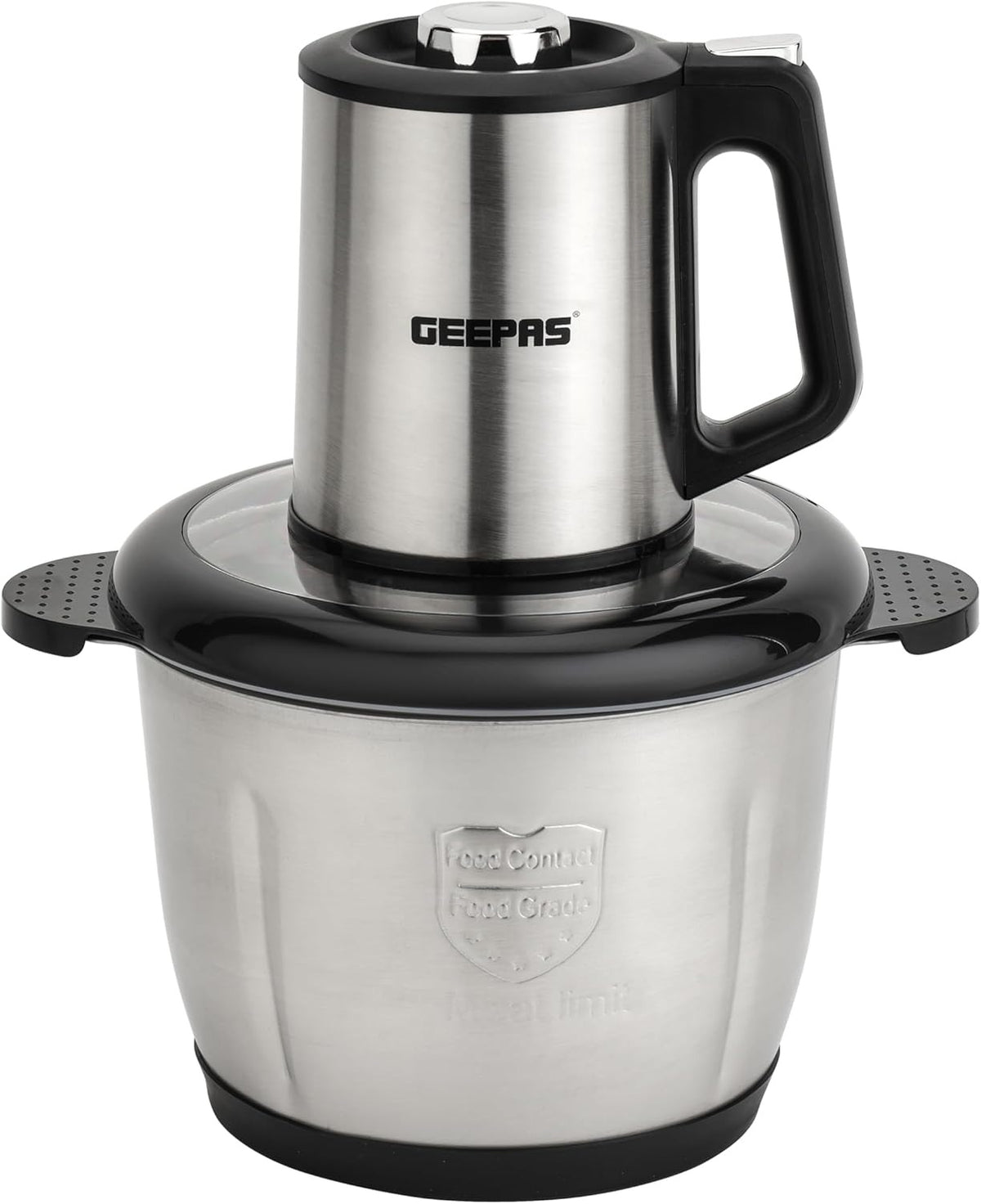 Geepas 3 L Multi Chopper-GMC42025| 500 W,Compact Multi Chopper, 2 Speed Levels|Suitable for Chopping Vegetables, Fruits, Meats| Black, 2-Year Warranty