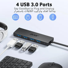 Acer USB hub splitter with four USB 3.0 ports and blue status lights