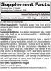 Supplement Facts label for niacin 500 mg tablets, 120 servings
