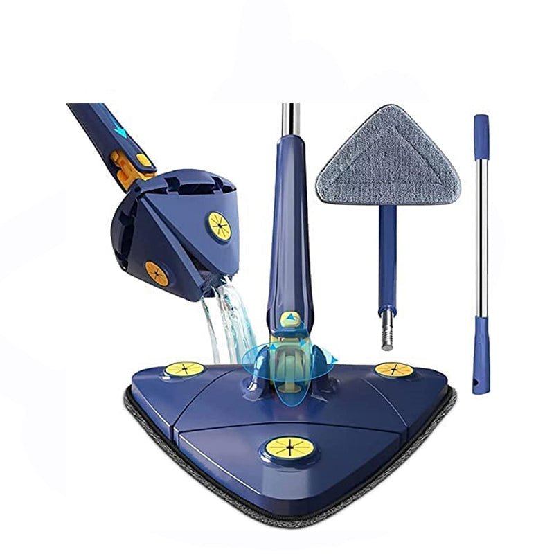 Adjustable Cleaning Mop with 360° Rotating Capability demands of households sleek tiled surfaces to luxurious hardwood floors, with ease and precision. - Mumzar.com