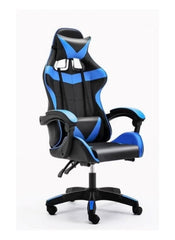 Huitich adjustable gaming chair with headrest in black and blue ergonomic design for comfort