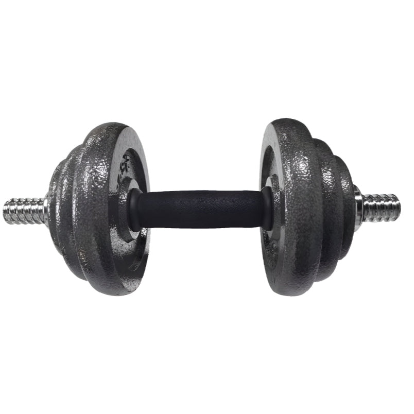 Huitich adjustable iron dumbbell set 30kg with textured grip and heavy iron plates