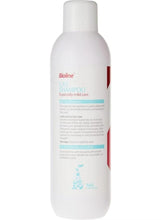 Pet shampoo bottle with white back label and blue text accents, 1000 ml
