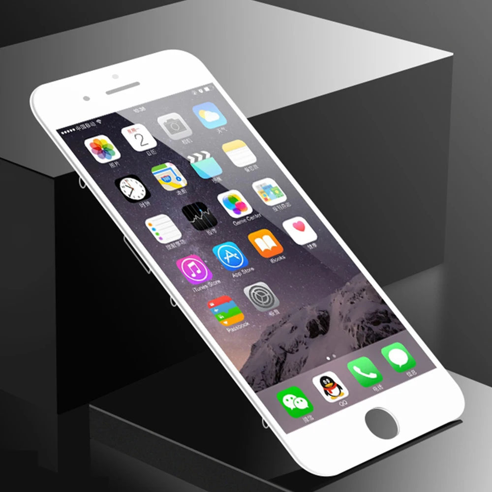 Mumzar white front panel assembly with home button and icons iPhone 5 series LCD screen replacement