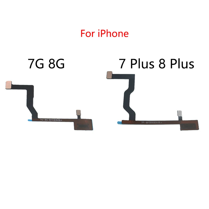 Mumzar iPhone 7 Plus Touch ID flex cable replacement set showing 7 8 and 7 Plus 8 Plus home button flexes