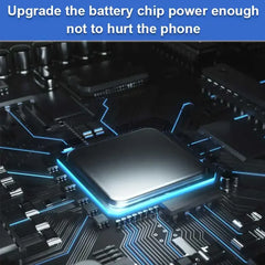 Mumzar Samsung Galaxy A series replacement battery depicting upgraded power management chip on circuit board