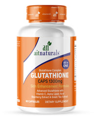 aitnaturals Glutathione CAPS 1300mg bottle skin enhancement formula 60 capsules glutathione capsules for skin whitening
