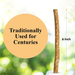 Sewak Al-Falah traditional toothbrush 6 inch natural miswak stick for oral hygiene and fresh breath