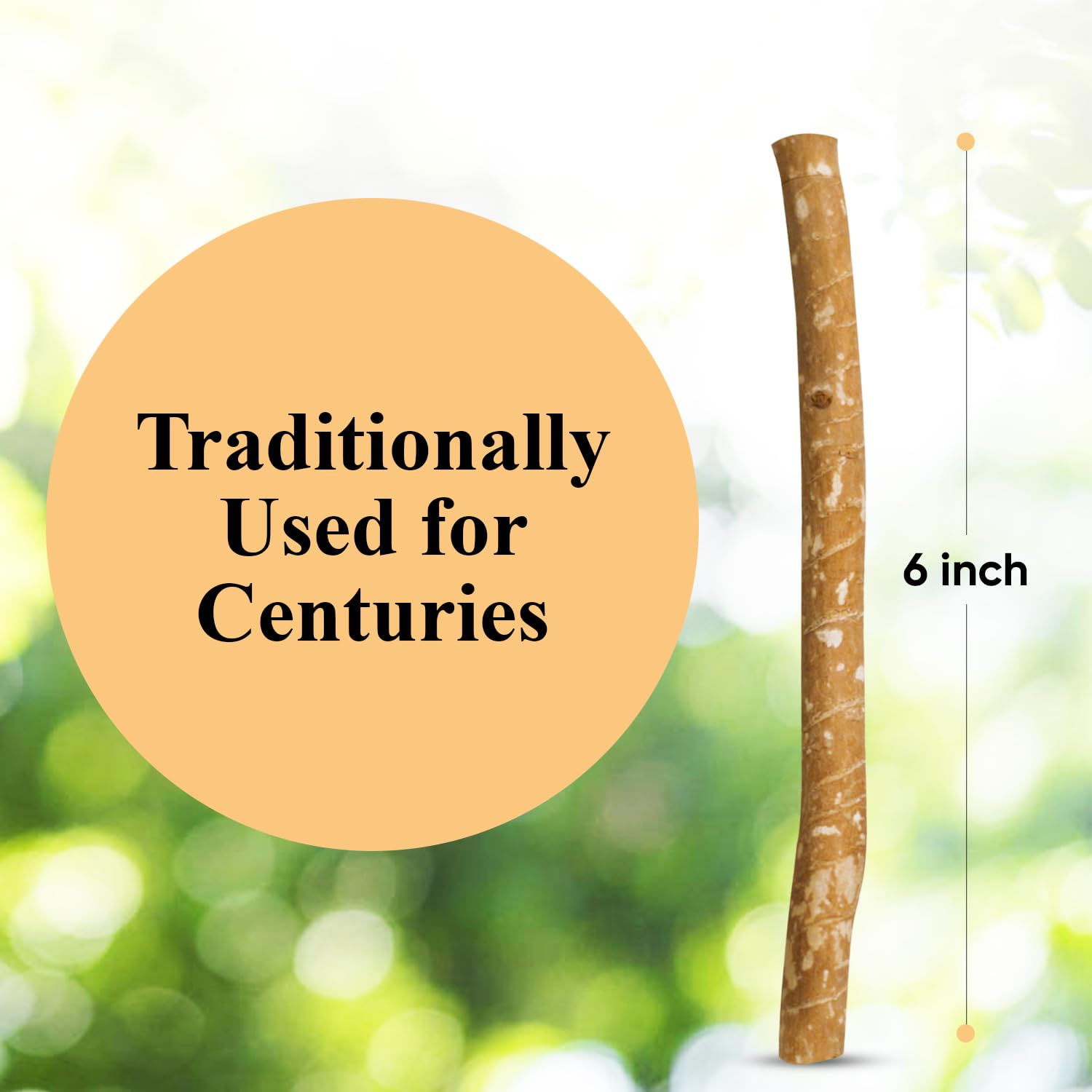 Sewak Al-Falah traditional toothbrush 6 inch natural miswak stick for oral hygiene and fresh breath