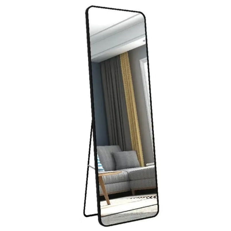 Huitich floor mirror with aluminum alloy frame mirror featuring a sleek full-length design and stand