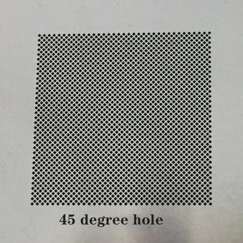 Huitich universal BGA stencil for soldering square stainless steel plate with dense 45 degree diamond hole grid