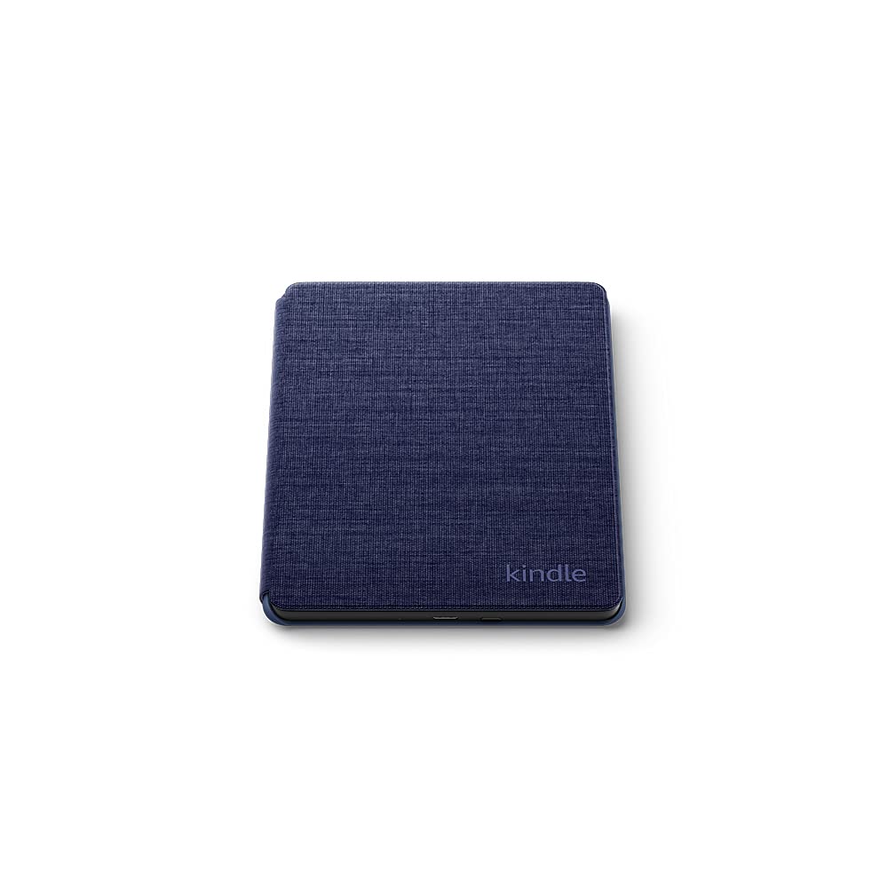 Huitich AMZ 11th Generation Kindle case denim in dark blue fabric with Kindle logo