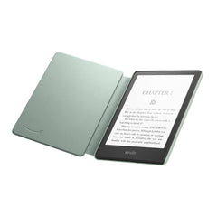 Agave Green Kindle case 11th generation open showing protective cover and Kindle display