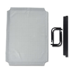 Cooling elevated dog bed large by Huitich with sturdy frame and breathable mesh for comfort