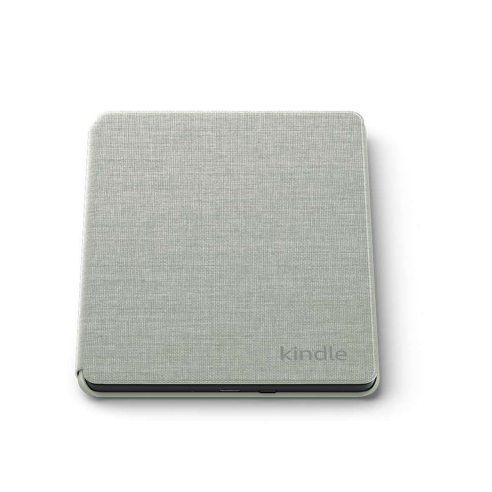 Huitich AMZ gray fabric Kindle Paperwhite 11th Generation cover protecting the e-reader