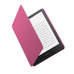 Kindle Paperwhite plant-based case in pink by Huitich AMZ protecting the e-reader with a flip cover