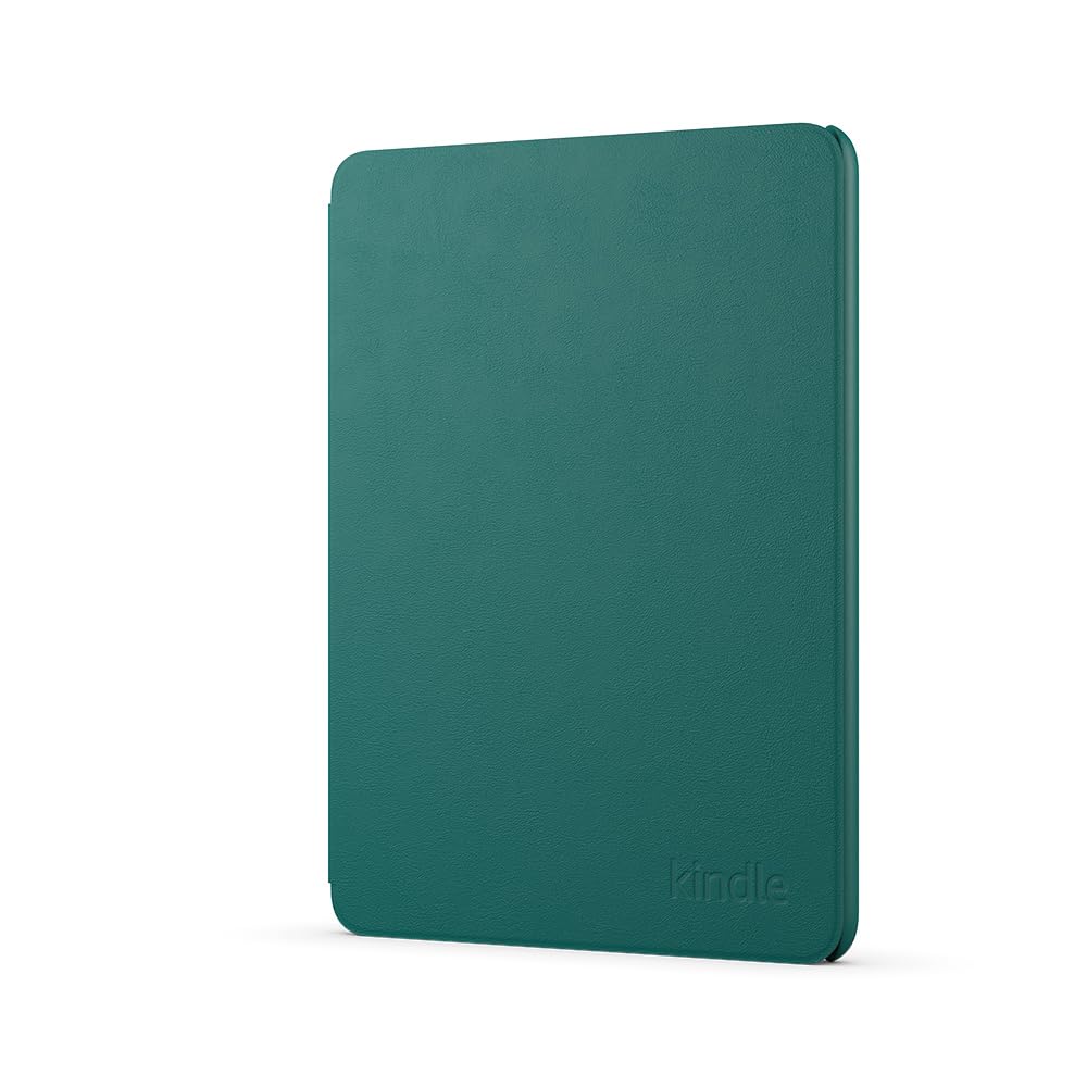 Teal Kindle Paperwhite plant-based cover with smooth texture and minimalist design