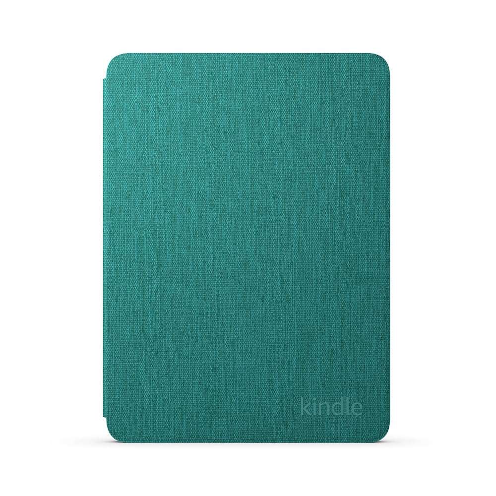 Teal waterproof Kindle cover fabric with textured surface for Kindle protection