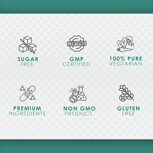 Icons for sugar free GMP certified 100 percent vegetarian ingredients non GMO gluten free milk thistle liver detox capsules